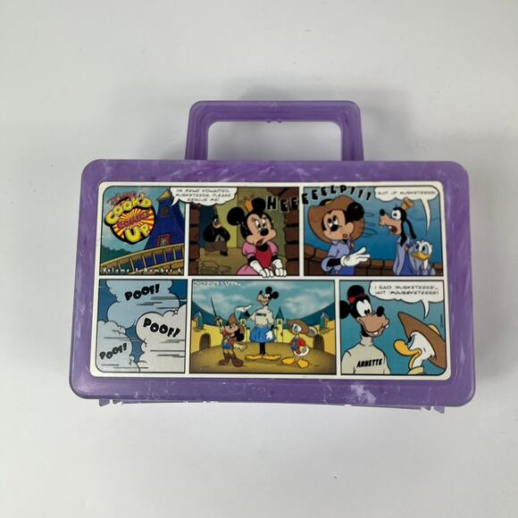 Disneyland Cook'd Up Comics Lunch Box Vintage The Three Musketeers 1998 Whirley - Picture 1 of 9